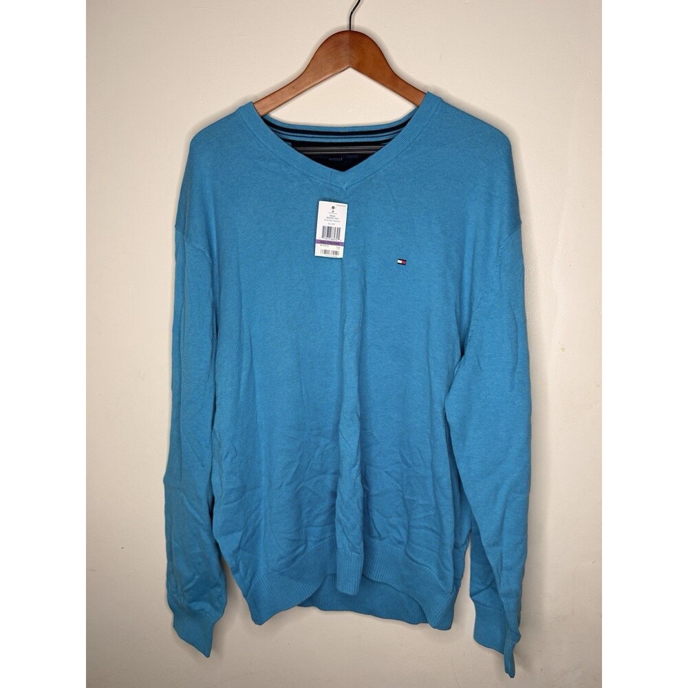 New Tommy Hilfiger Mens Wear Blue Sweater - XXL NWT